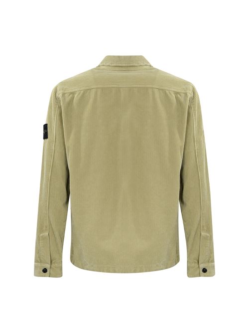 Overshirt 11604 in velluto Plaster STONE ISLAND | 811511604V0097